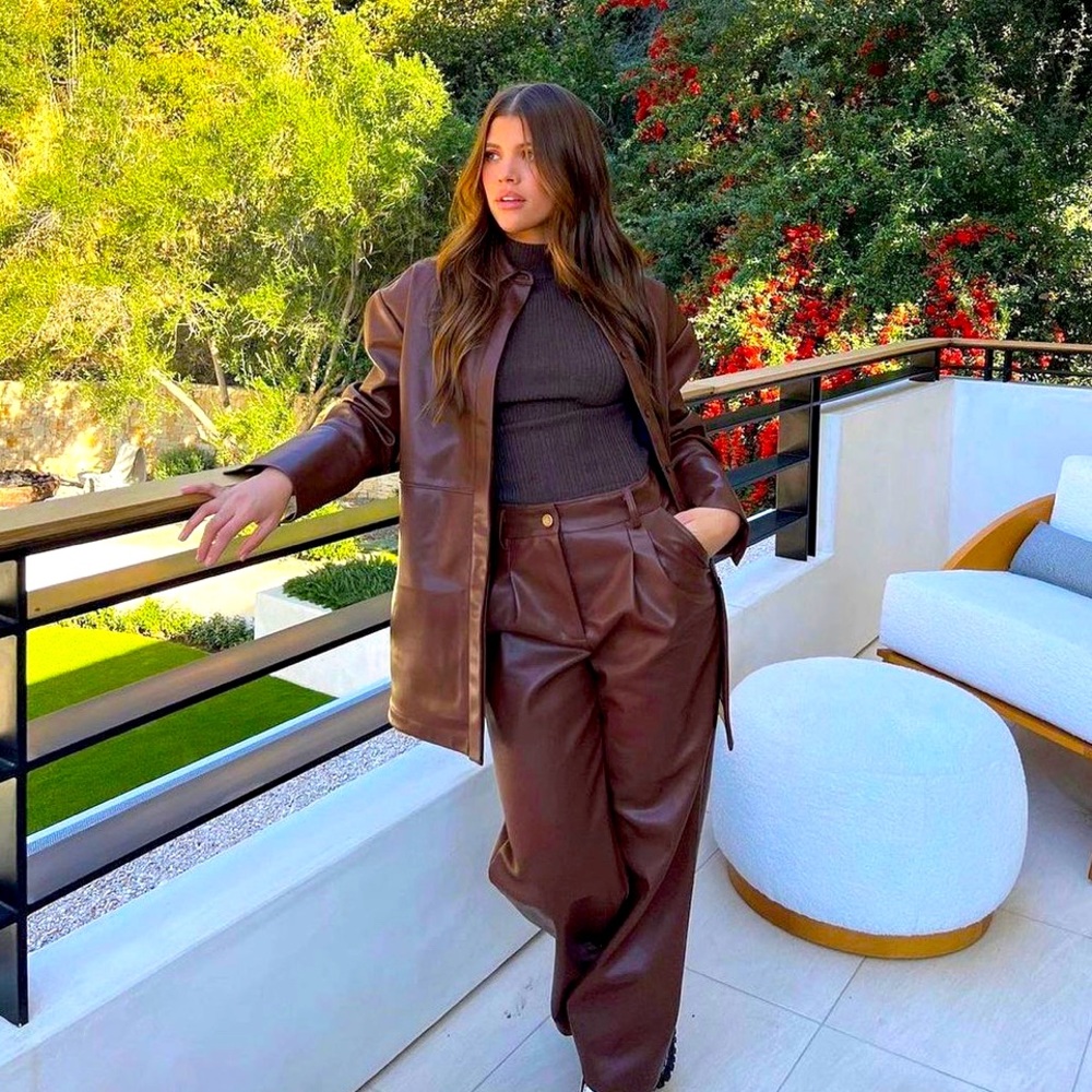 Bar III Sophia Ritchie Faux Leather Pants